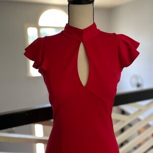 Bebe Flutter Sleeve Dress